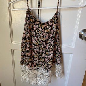 PacSun Kendall & Kylie Floral Halter Tank Top